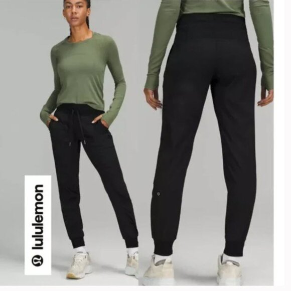 Lululemon Dance Studio Mid-Rise Jogger Full Length Black Size 6 - Picture 1 of 15